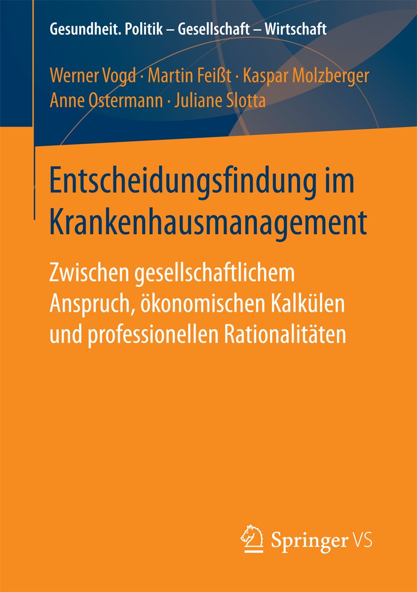 Buchcover: Entscheidungsfindung im Krankenhausmanagement